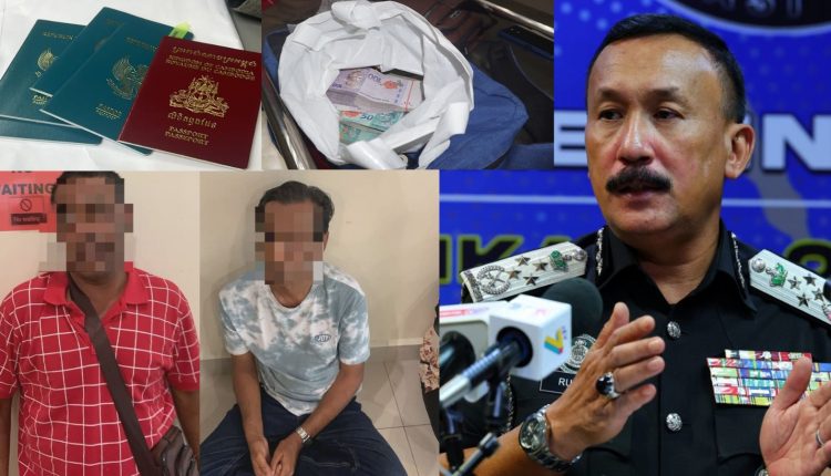 A Myanmarese and a Bangladeshi were arrested by the Immigration Department during a special operation