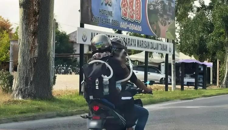 Sick child carried on a motorcycle caught the attention of PM Anwar