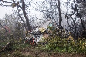 State television channel IRIB reported that the helicopter had “hit a mountain and disintegrated” on impact. (Reuters/West Asia News Agency)