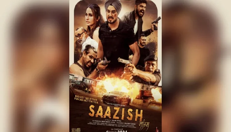 'Saazish' makes records as Malaysia's largest budget Punjabi action film