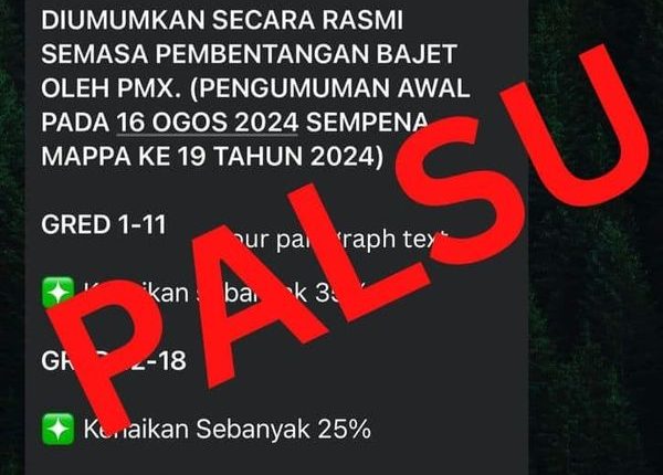 Finance Ministry alerts public to fake WhatsApp claims of civil servant salary hike