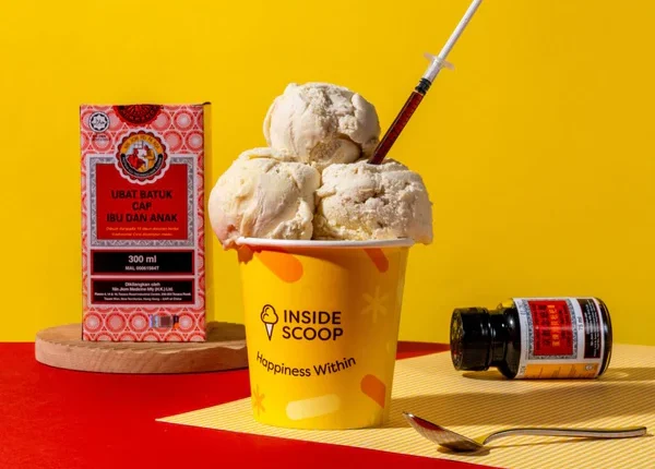 Is Inside Scoop's cough syrup-flavored ice cream safe for consumption?