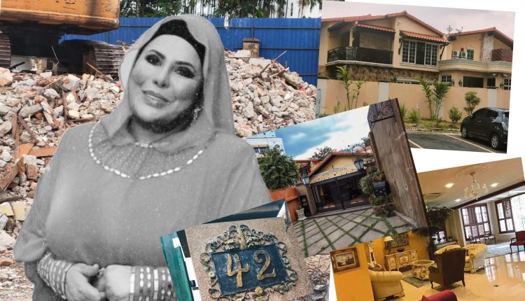 Sharifah Aini's former house has been demolished