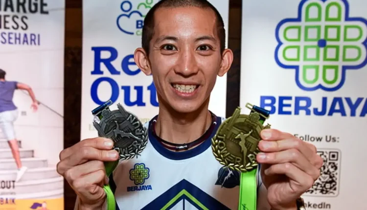Wai Ching, Malaysia's top tower runner, establishes a new record and defends the MBPJ title