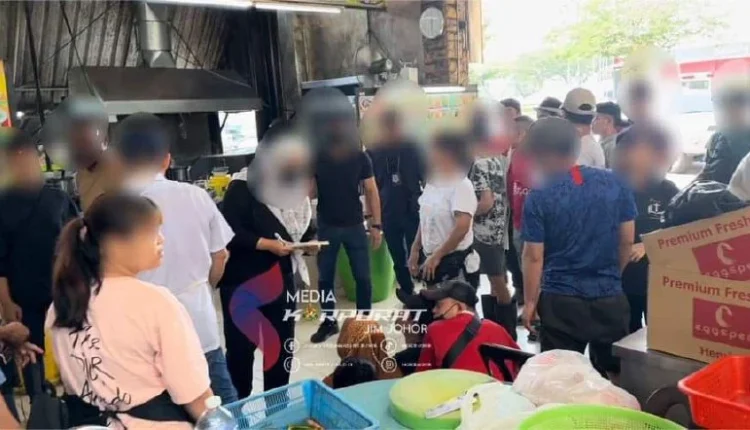 131 foreigners detained in hotspots around Johor