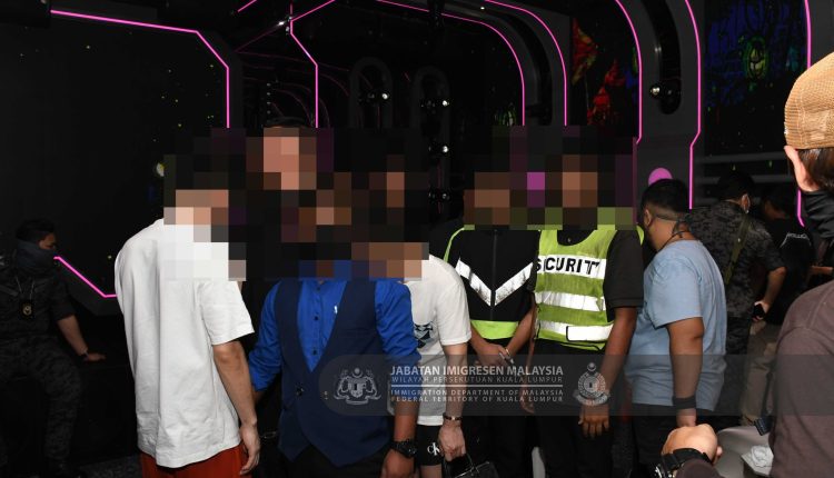 65 foreign nationals arrested in major immigration raids at Sentul Nightclub and apartment
