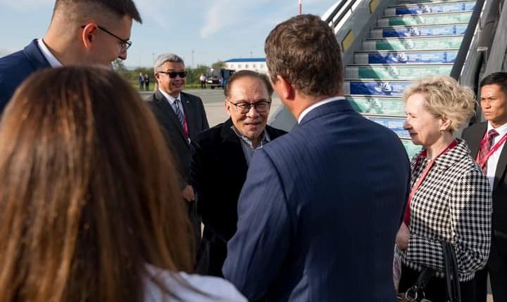 Anwar arrives in Russia for two-day working visit