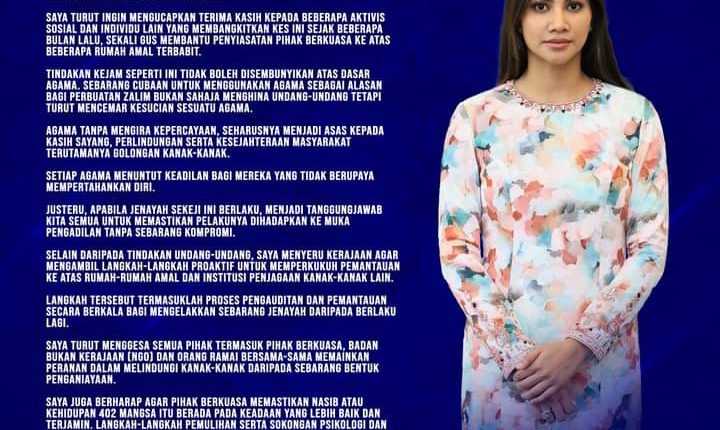 Do not use religion to conceal cruelty against children, says Che Puan Khaleeda
