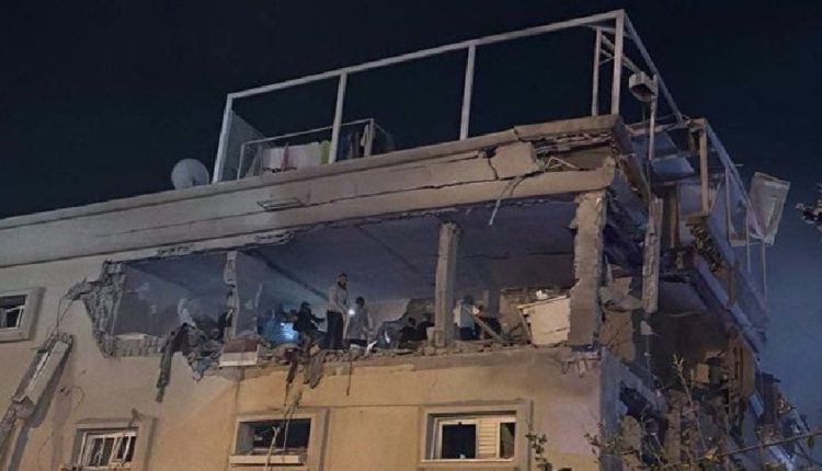 A home impacted by a Hezbollah rocket in the central town of Tira in the occupied Palestinian territories on November 2, 2024. (Photo by Israeli media)