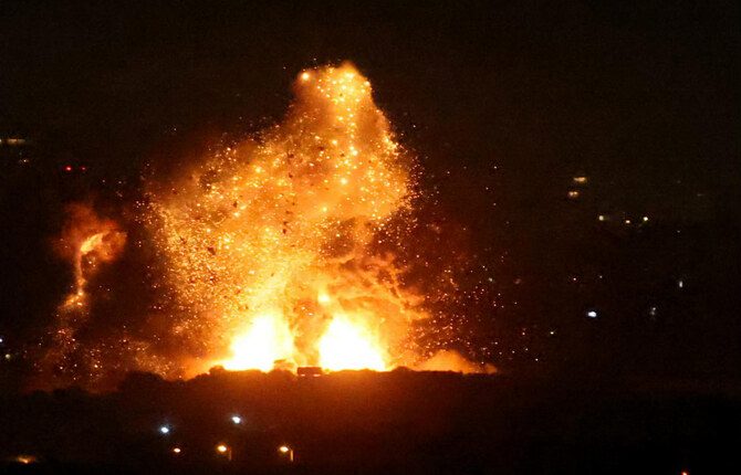 The Israeli army had issued evacuation orders ahead of the strikes