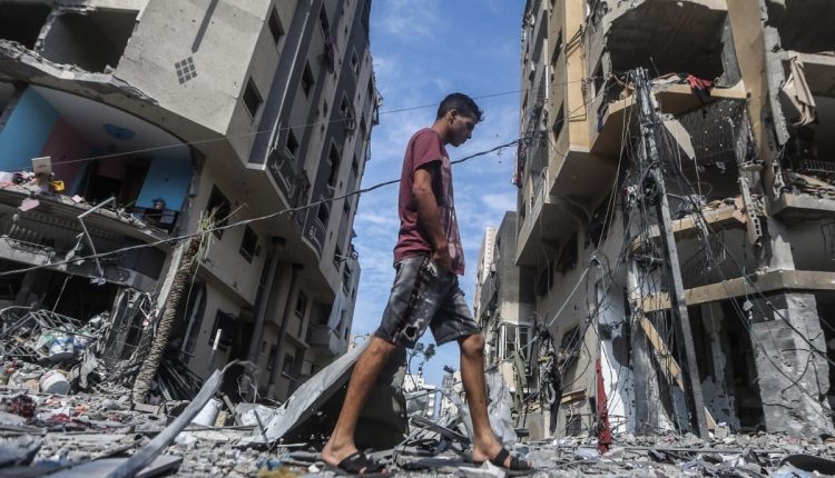 Palestinians in the sealed-off Gaza Strip struggled to find any safe area