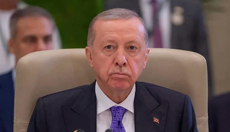 A handout picture provided by the Saudi Press Agency SPA shows Turkey's President Recep Tayyip Erdogan attending in Riyadh the Organization of Islamic Cooperation (OIC) and the Arab League joint extraordinary leaders summit