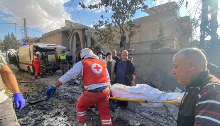 File photo shows the immediate aftermath of Israeli airstrikes against the city of Baalbek in Bekaa Valley in eastern Lebanon. (Photo by AP)