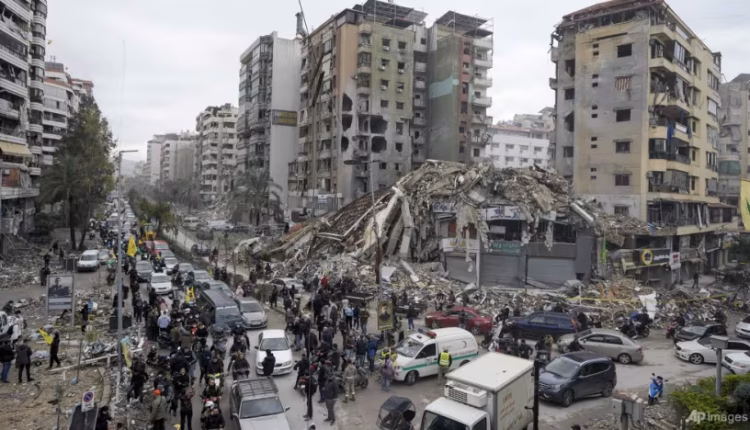 Displaced civilians return to Dahiyeh, Beirut, Lebanon, after an Israeli-Hezbollah truce on November 27, 2024.