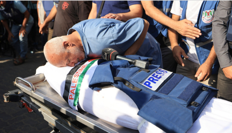 The Israeli army killed sports journalist Khaled Abu Zar in Jabalia, northern Gaza, on Friday.