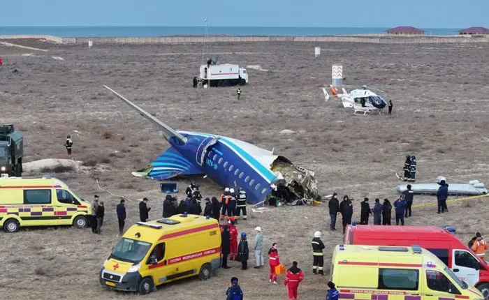 Over 30 likely dead, at least 28 survived in Azerbaijan Airlines' plane crash