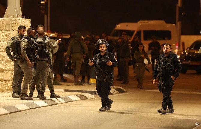 The military said: “Israeli security forces are pursuing the terrorist, setting up roadblocks and encircling the area of Bethlehem.” (AFP)
