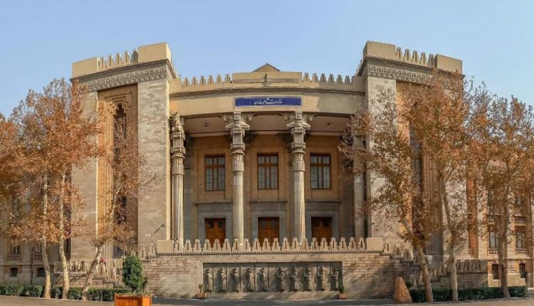 he photo shows a view of Iran’s Foreign Ministry building in the capital, Tehran.