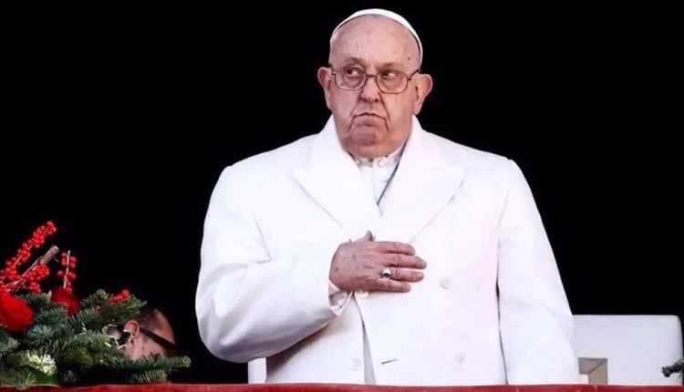 Pope Francis reacts, on the day he delivers his traditional Christmas Day Urbi et Orbi speech to the Vatican City and the world from the main balcony of St. Peter’s Basilica at the Vatican, December 25, 2024. (Reuters)