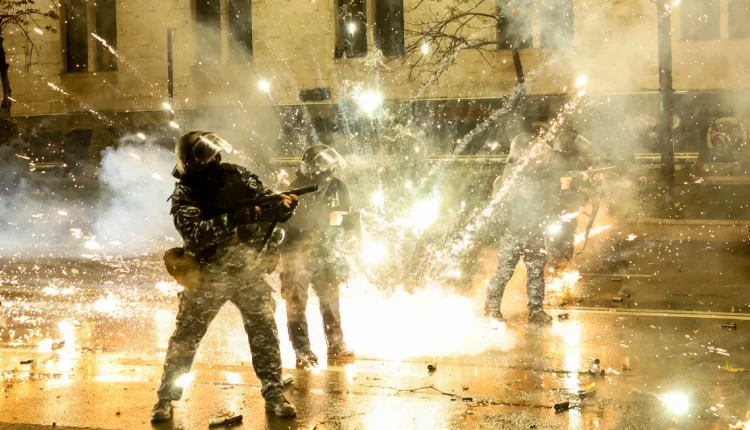 Pro-EU protesters clash with police in Georgia
