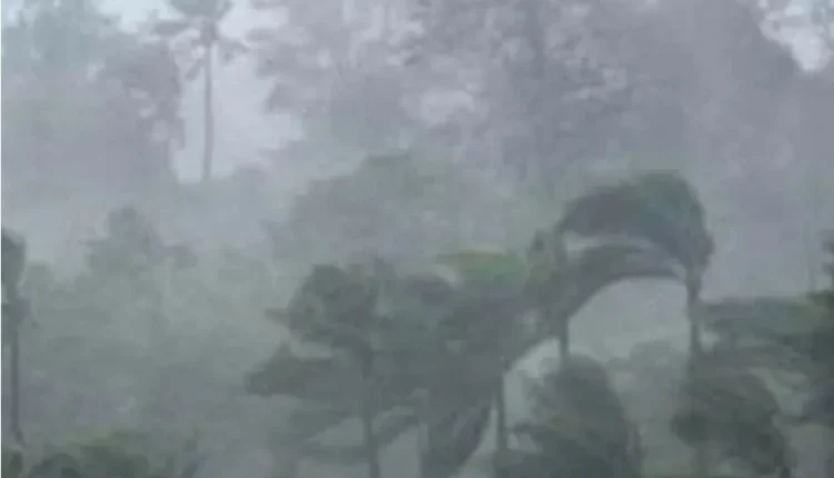 This scenario could generate thunderstorms and heavy rain during that time.