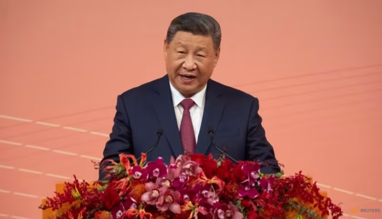 Chinese President Xi Jinping delivers his speech during a welcoming dinner, ahead of celebrations for the 25th anniversary of Macao’s handover from Portugal to China, in Macau, China
