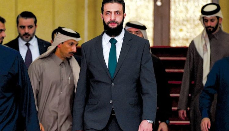 Ahmed al-Sharaa as interim President