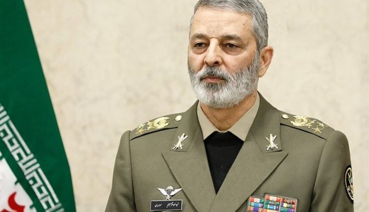 Chief of Staff of Iranian Armed Forces, Major General Abdolrahim Mousavi, delivering a video statement on Monday