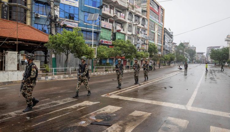 Nepali Army soldiers patrol outside the Parliament house, following Monday's deadly anti-corruption protests triggered by a social media ban, which was later lifted, in Kathmandu, Nepal, on September 10, 2025. | Photo Credit: Reuters