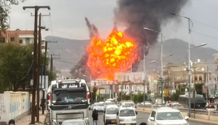 Flames and smoke rise following Israeli air strikes in Sanaa, Yemen, on Wednesday, September 10, 2025 [AP Photo]